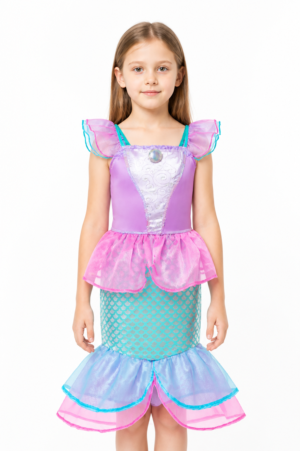 Mermaid Dress with a Layered Skirt for Costumes Costume Dresses detail 3