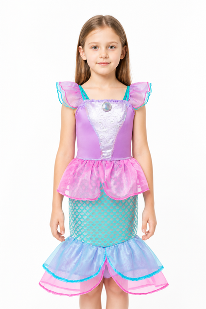 Mermaid Dress with a Layered Skirt for Costumes Costume Dresses detail 3