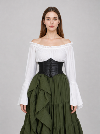 Renaissance-Style Costume Dress with Corset