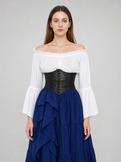 Retro-Style Costume Dress with Corset