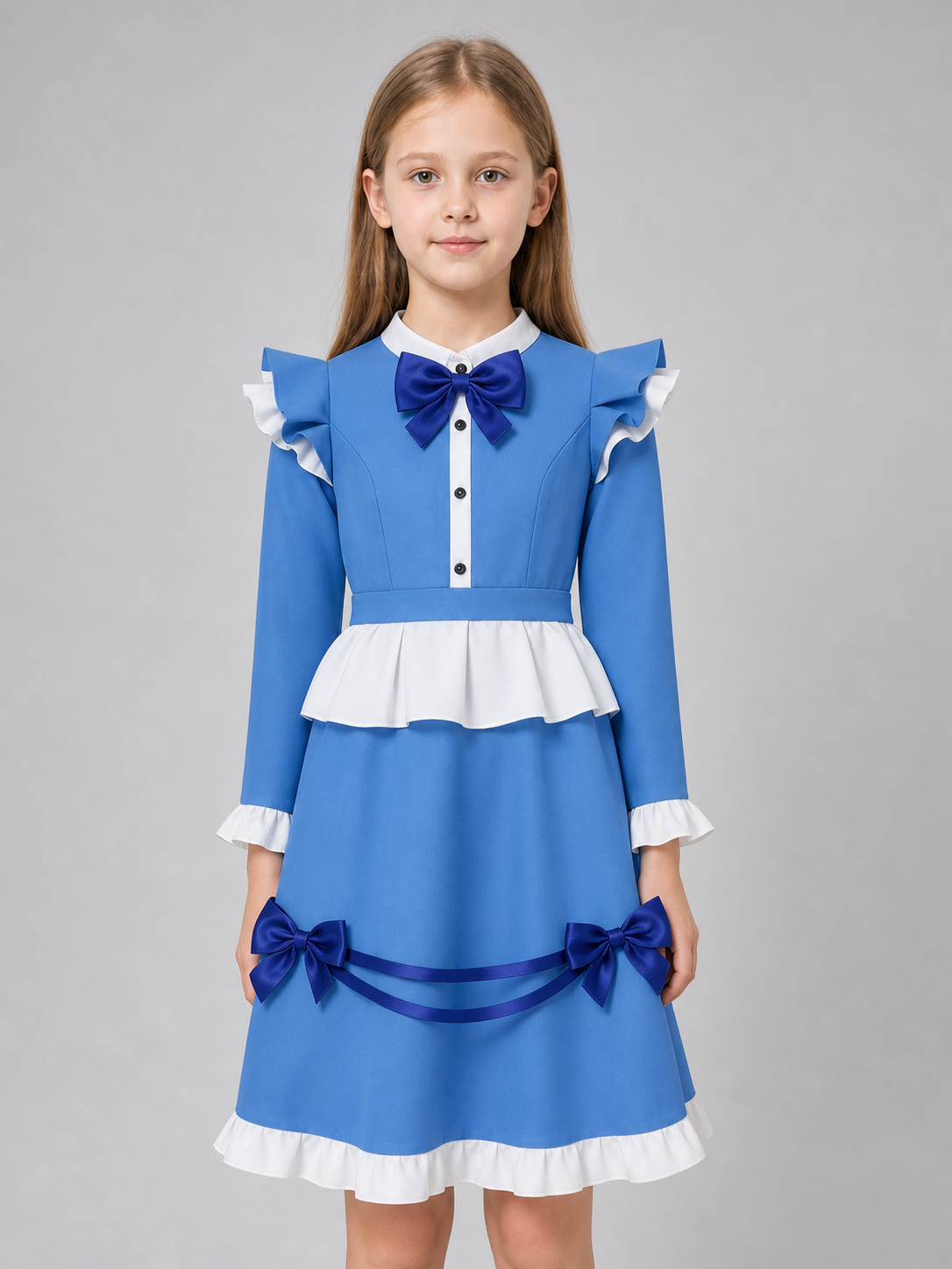 Poppy Cosplay Dress with Ruffles and Bows