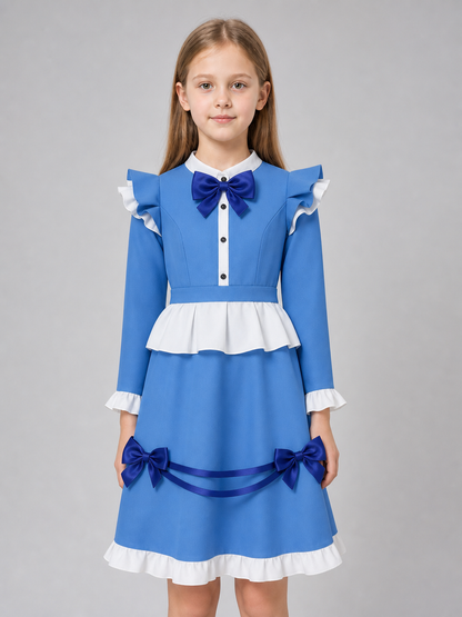 Poppy Cosplay Dress with Ruffles and Bows