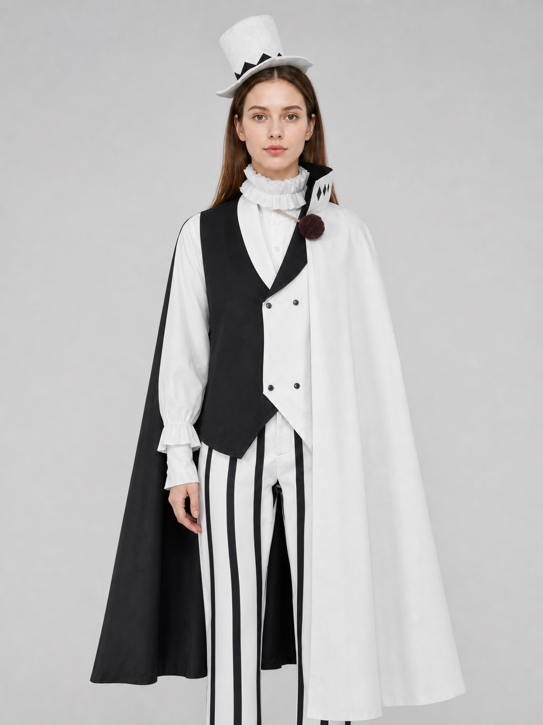 Nikolai Gogol Cosplay Costume: Cape, Vest, and Top Hat