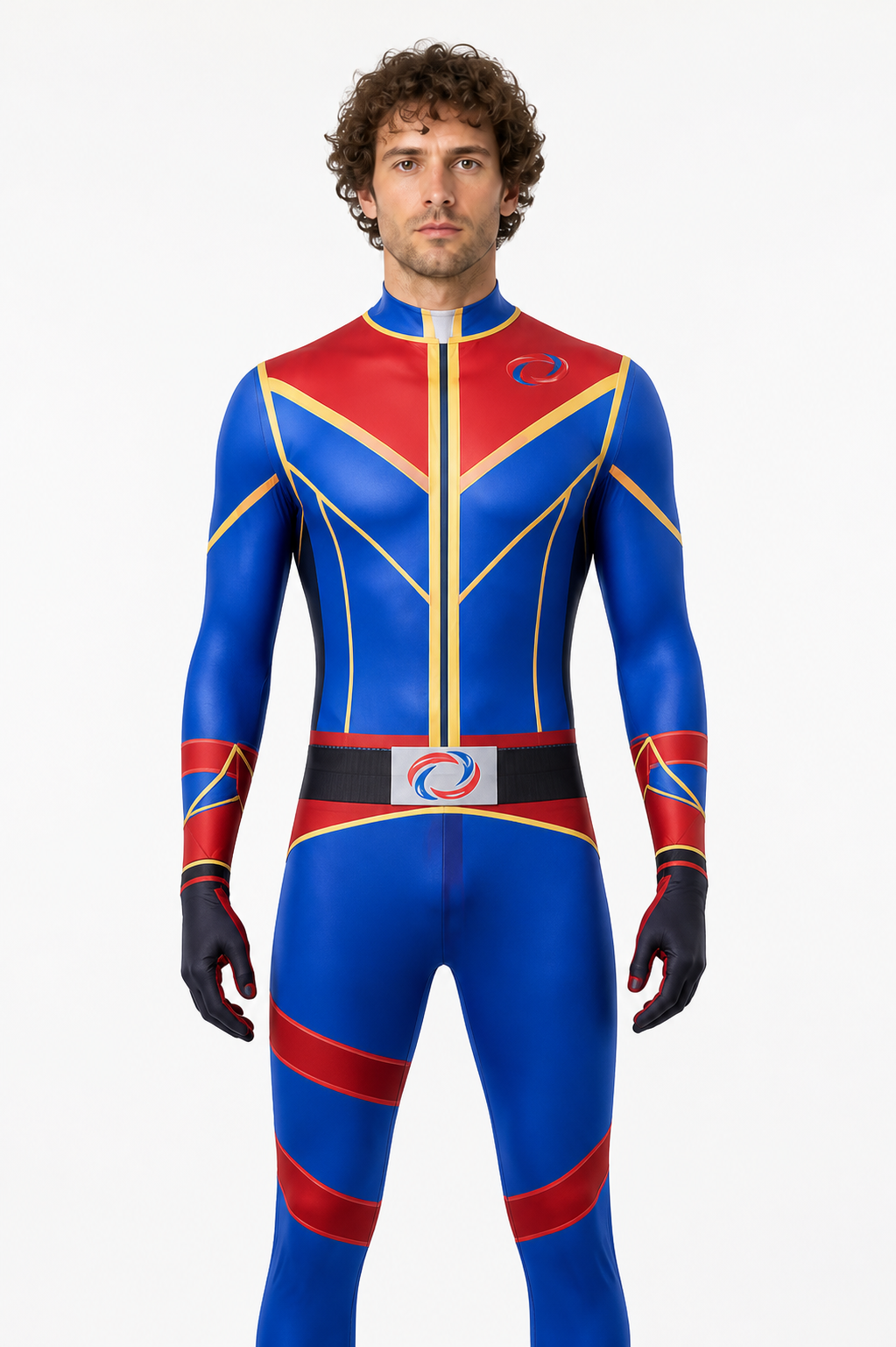 Cosplay Jumpsuit Costume with Geometric Print Costumes detail 3