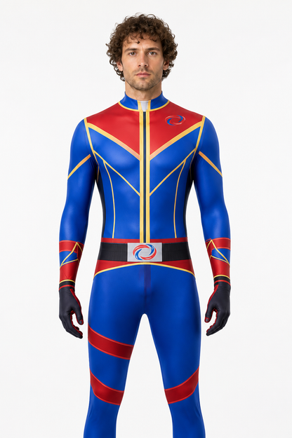 Cosplay Jumpsuit Costume with Geometric Print Costumes detail 3