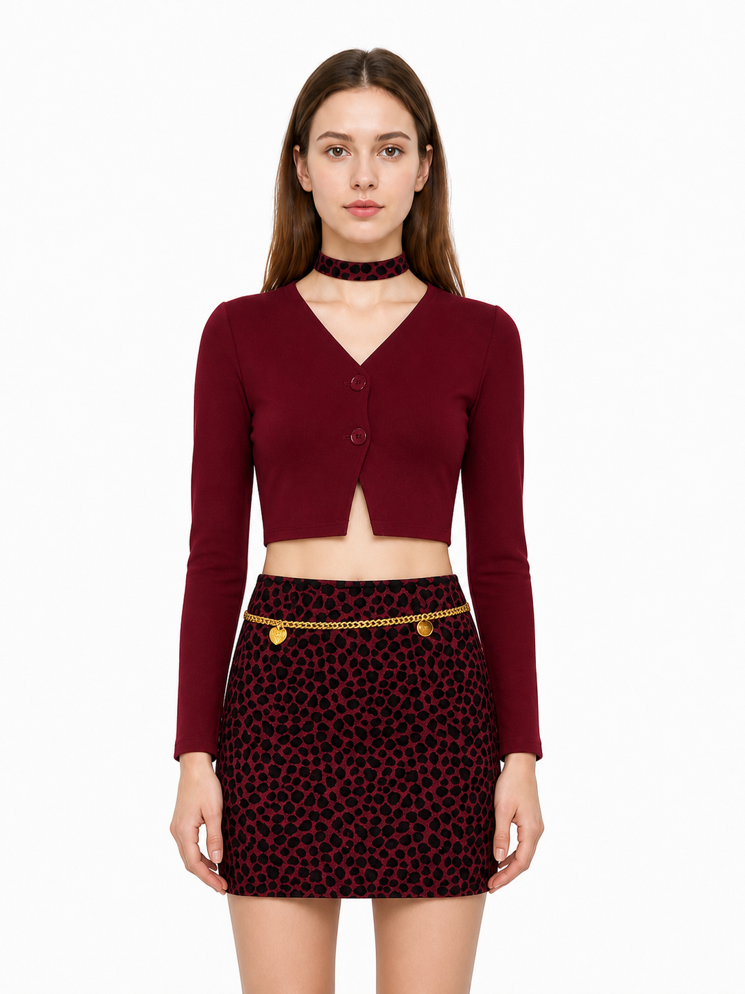 Mary Cosplay Costume: Top, Skirt, and Collar Costumes detail 2