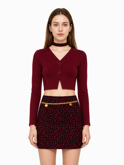 Mary Cosplay Costume: Top, Skirt, and Collar Costumes detail 2