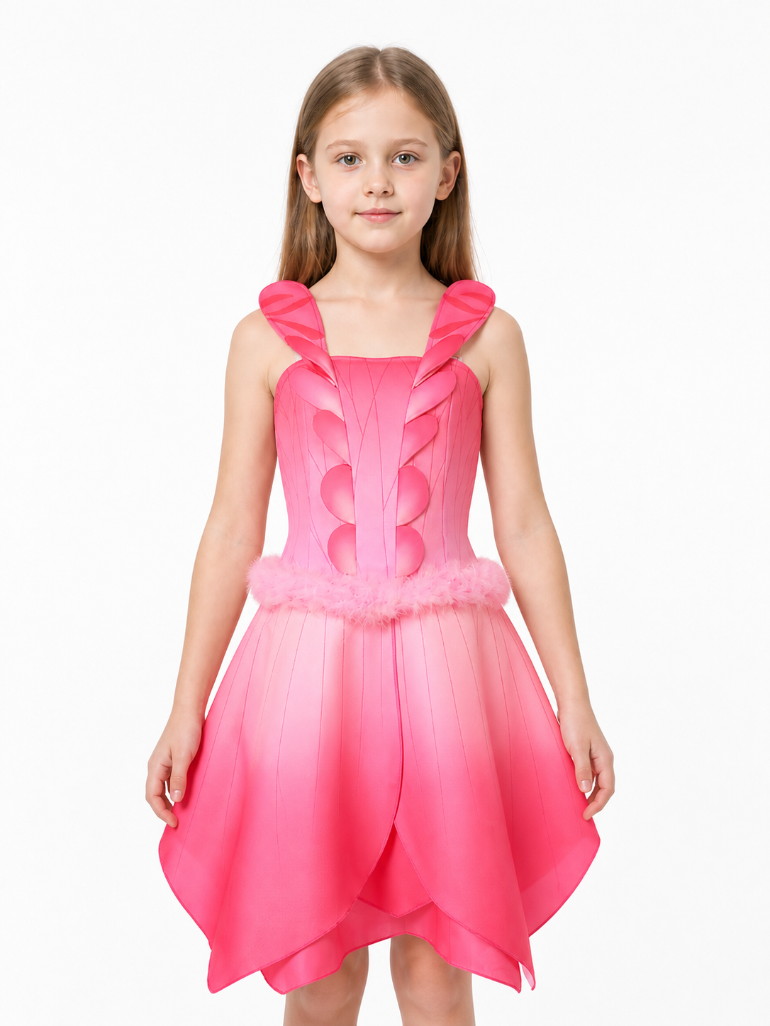 Pink Cosplay Dress with an Asymmetrical Hem Costume Dresses detail 3