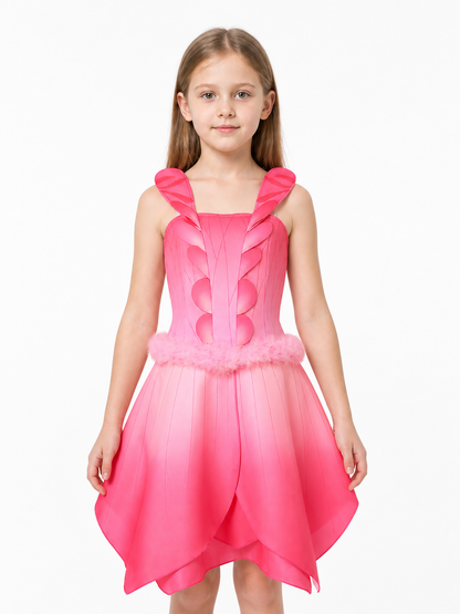 Pink Cosplay Dress with an Asymmetrical Hem Costume Dresses detail 3