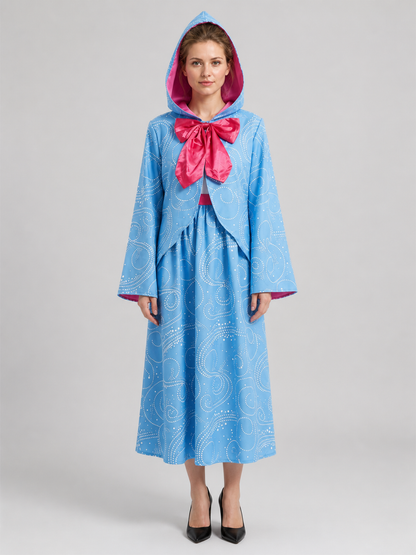 Halloween Fairy Godmother Costume with Hood and Bow Costume Accessories detail 3