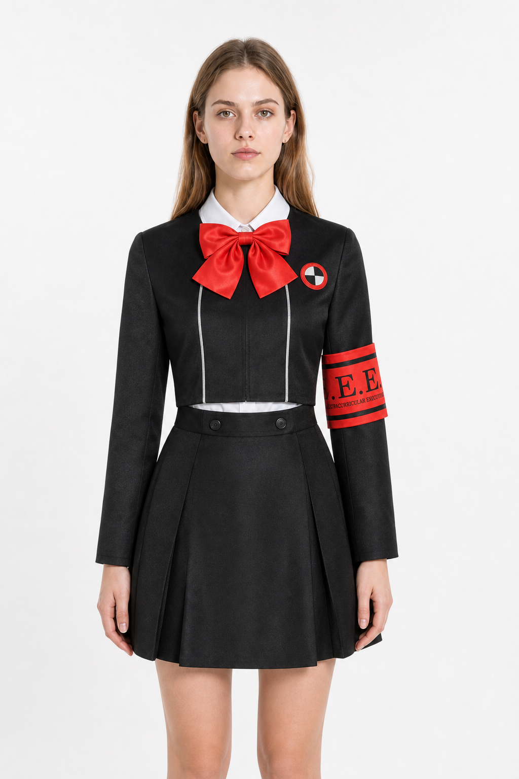 School Uniform with Skirt and Blazer for Cosplay Costumes detail 3