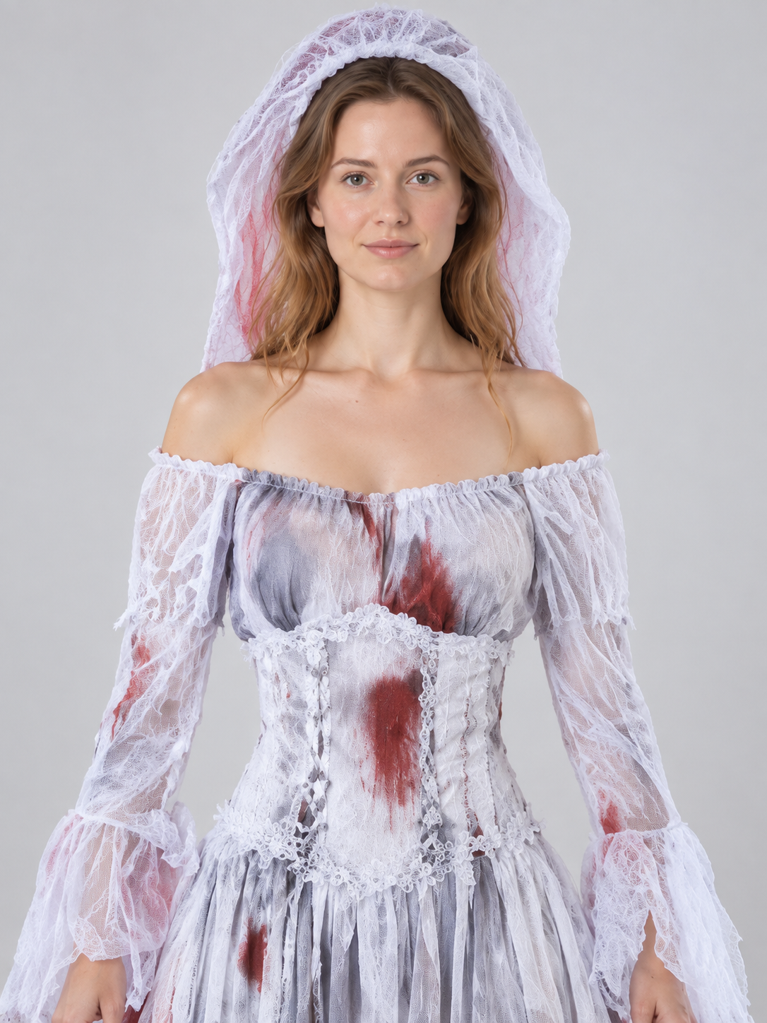 Ghost Bride White Lace Carnival Costume