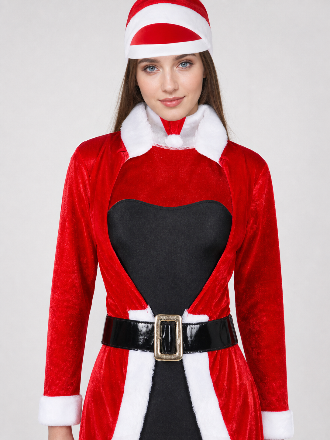 Santa Claus Costume with Dress and Hat for Parties