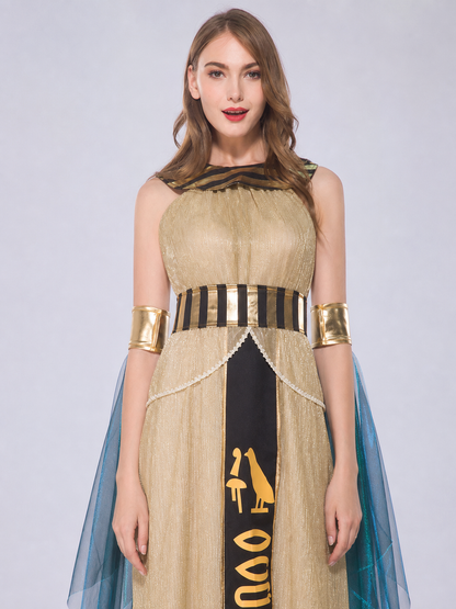 Cleopatra Cosplay Costume: Dress and Cape Costume Dresses detail 2