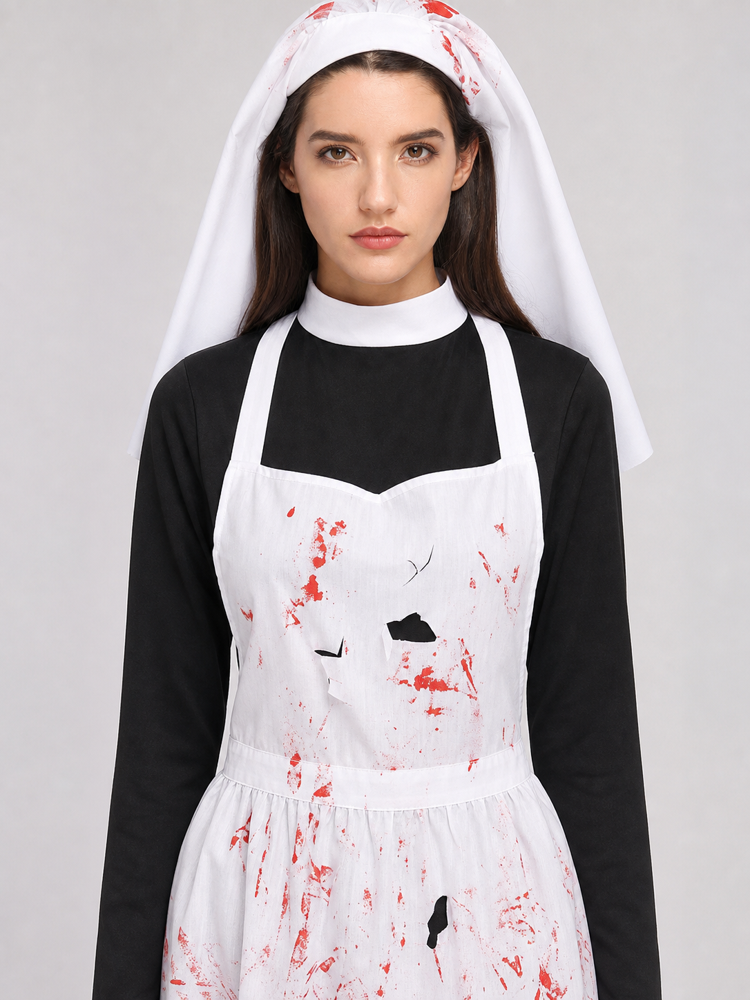 Ritual Robe with Bloody Print for Halloween Costumes detail