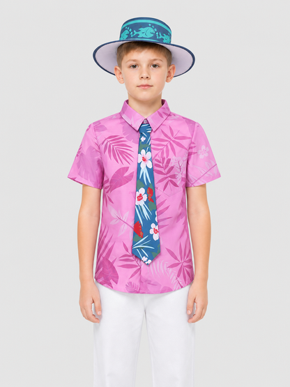 Nick Cosplay Costume: Shirt, Pants, Tie, Hat Costume Headwear detail 2