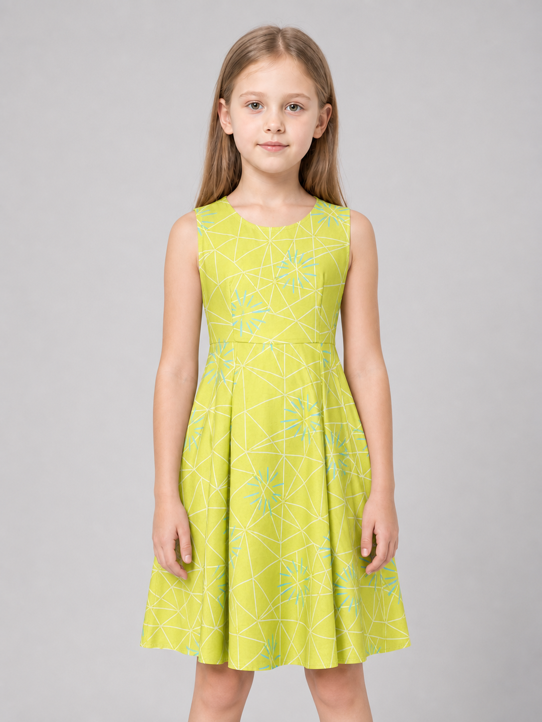 Inside Out 2 Cosplay Dress with Flared Skirt
