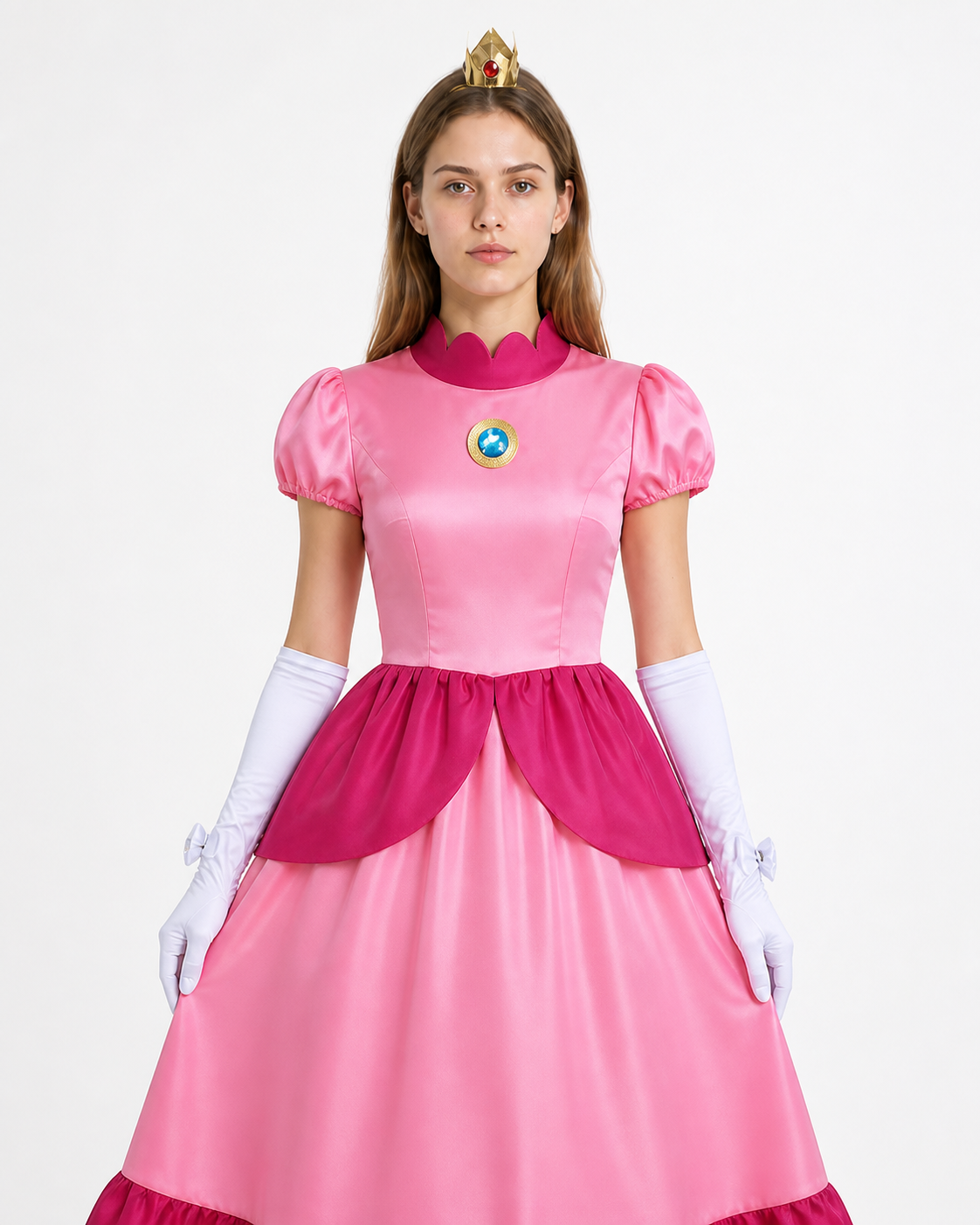 Costume Dress with Crown, Gloves, and Brooch Costume Dresses detail 3