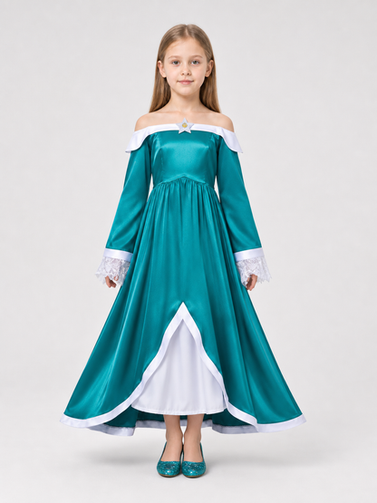 Rosalina Cosplay Dress, Long, Off-the-Shoulder Costume Dresses detail 3