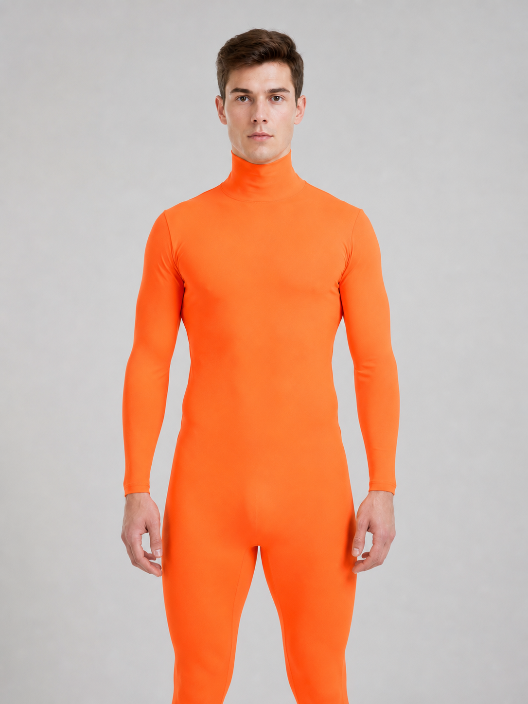 Orange Hooded Morph Suit for Cosplay