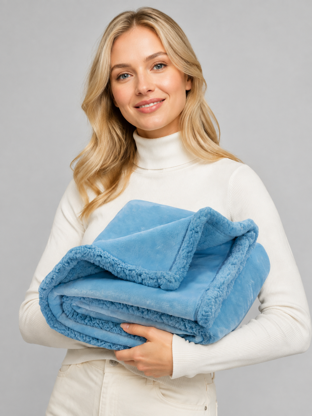 Reversible Pet Blanket: Sherpa and Flannel Wearable Blankets detail 2