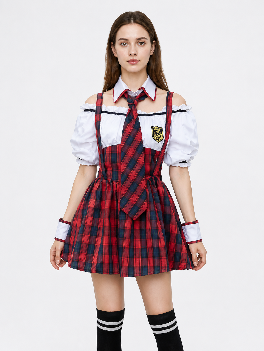 Stage Costume with Tie, Pleats, and Emblem Costumes detail 2