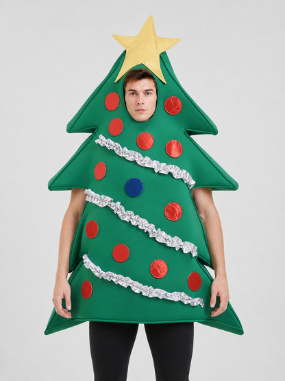 Inflatable Christmas Tree Costume with Shoe Covers