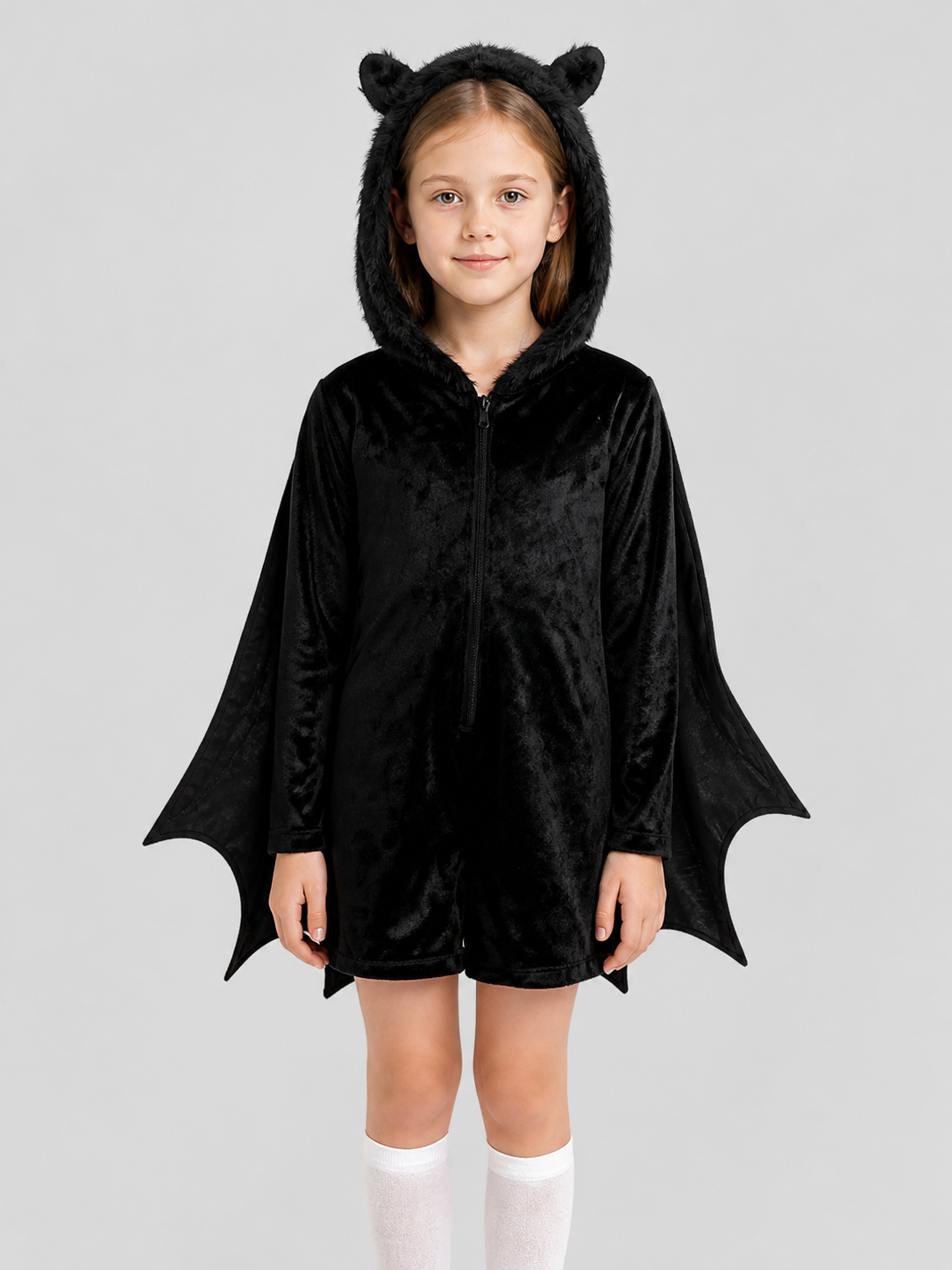 Bat Costume Jumpsuit with Hood for Cosplay Costumes detail 3
