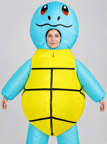 Cartoon Turtle Fabric Inflatable Costume, Yellow