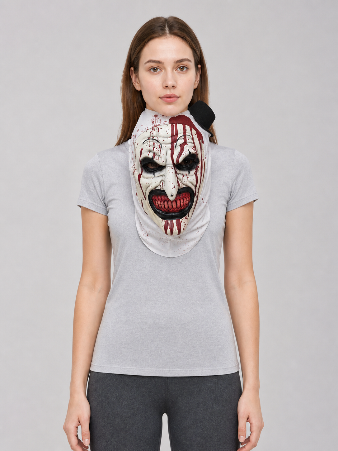 Hooded Clown Mask for Halloween and Cosplay