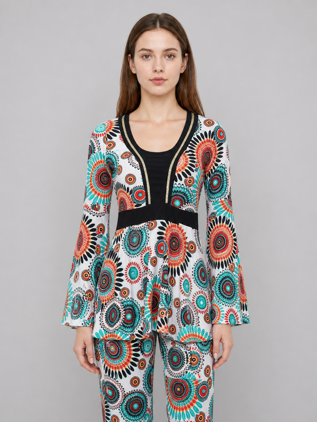 Retro 60s–70s disco costume with pants