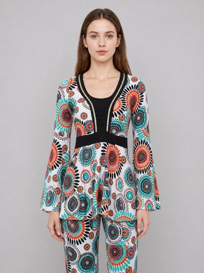 Retro 60s–70s disco costume with pants
