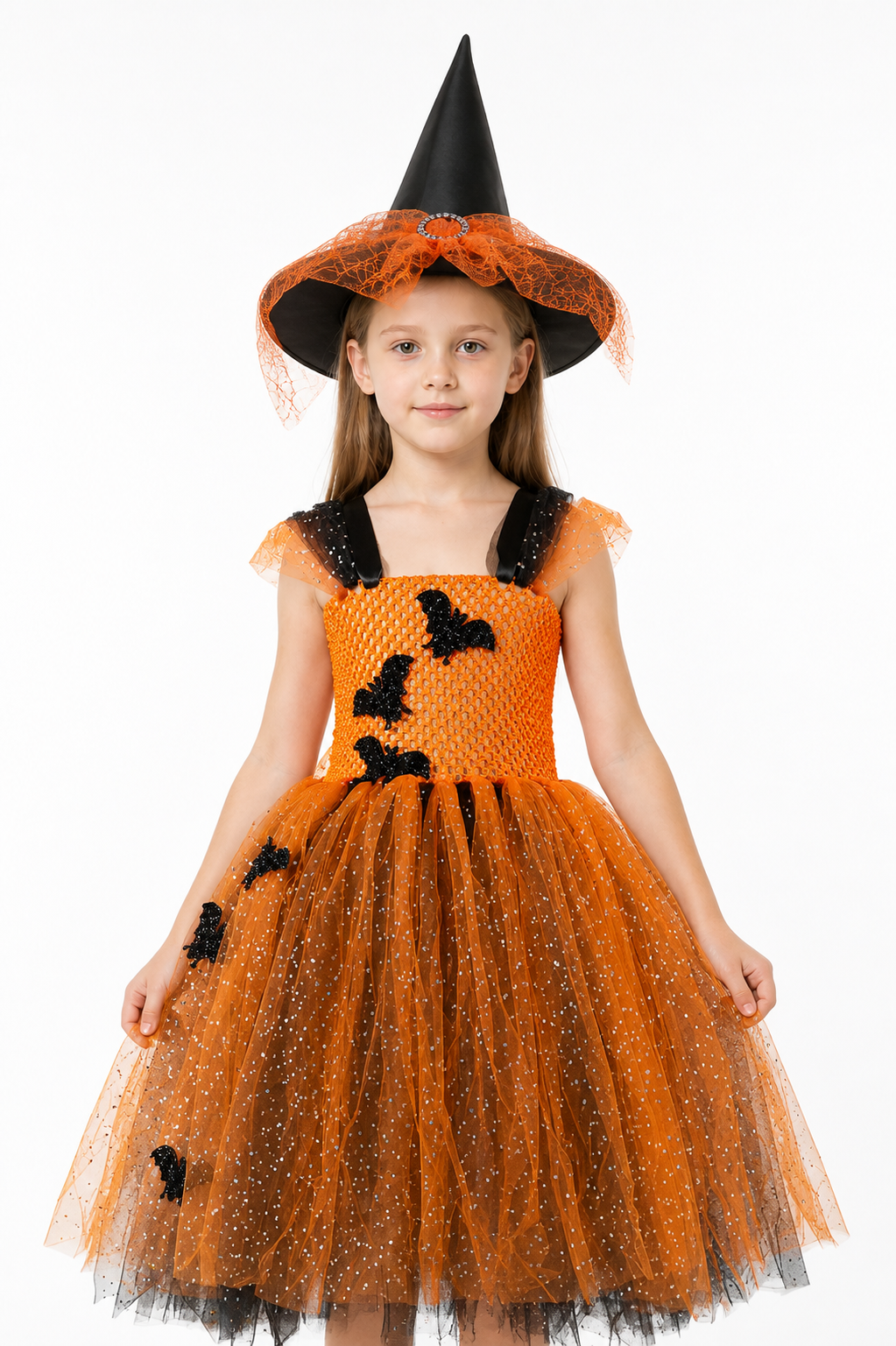 Halloween Witch Costume with Glitter and Spiderweb Costumes detail 3