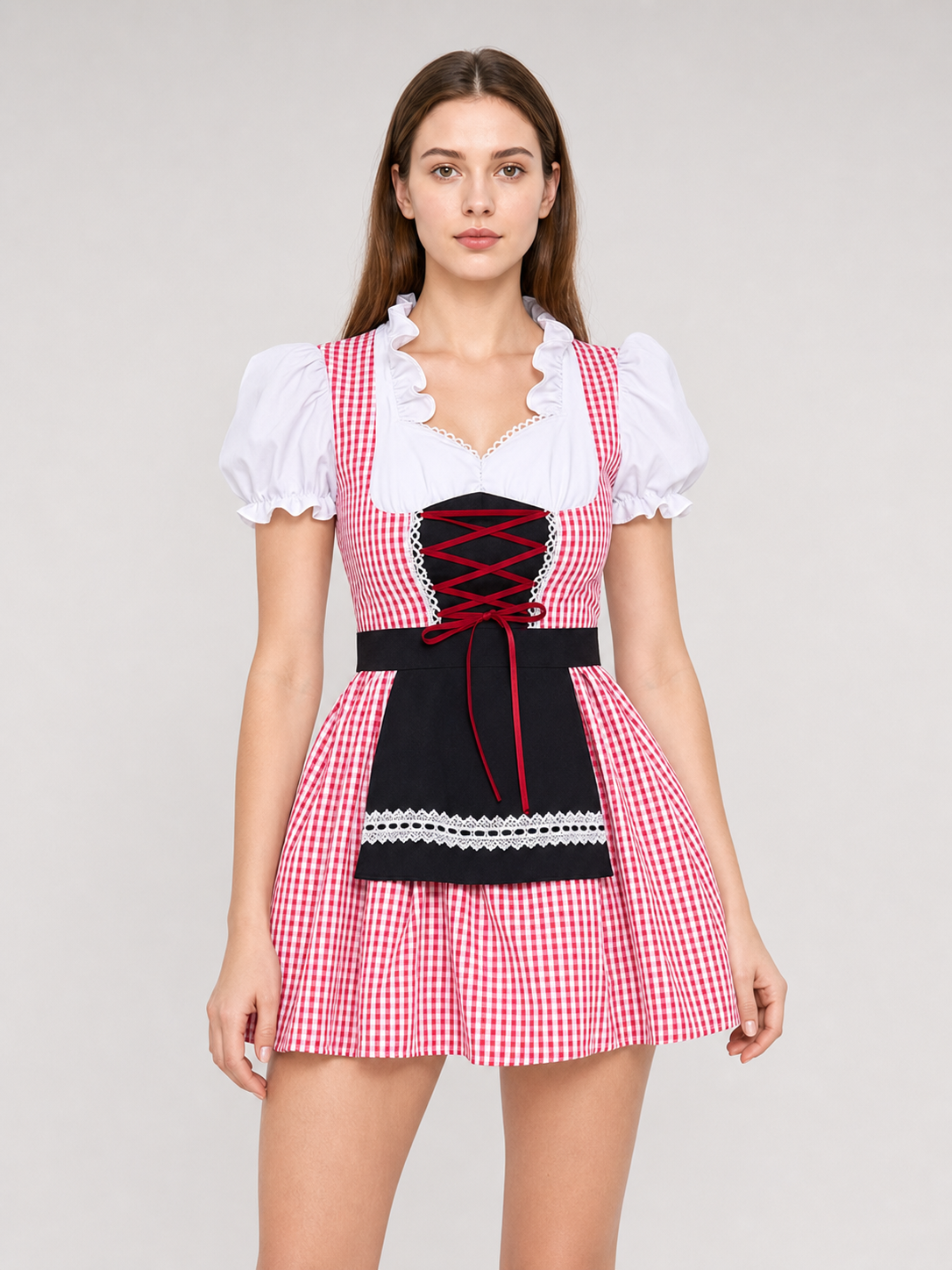 Oktoberfest-Style Costume Dress with Apron