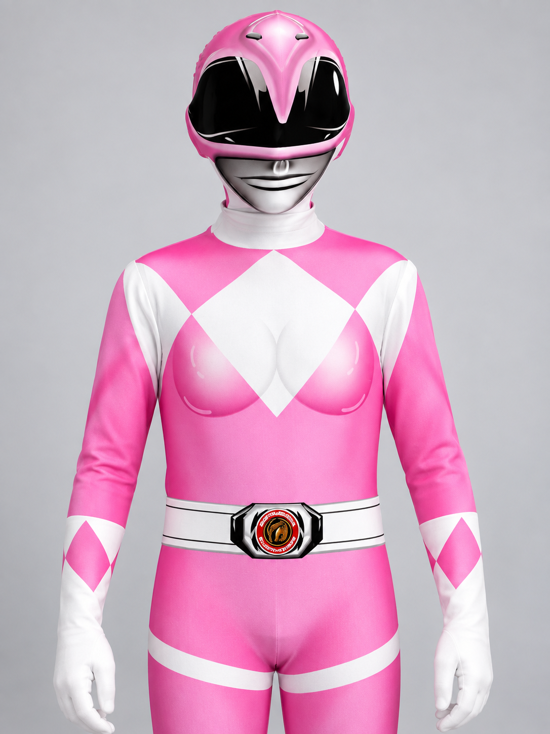 Kids' Pink Carnival Cosplay Costume with Helmet
