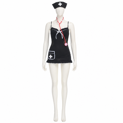 Nurse Dress with Cross, Short and Fitted Costume Dresses detail 3