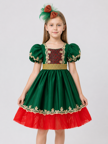 Carnival Dress with a Full Skirt for Performances Costume Dresses detail 3