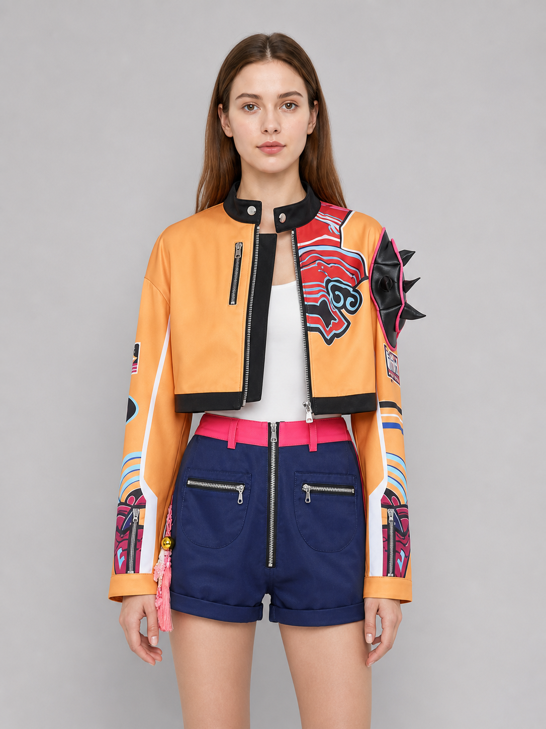 Cosplay Costume: Jacket, Vest, Shorts, and Accessories