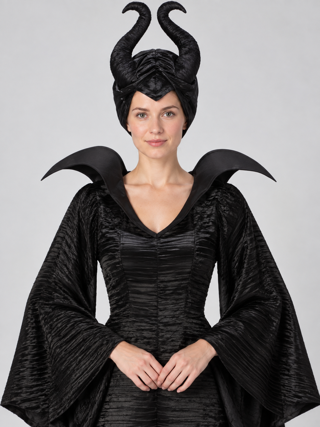 Witch Halloween Costume with Horned Headpiece
