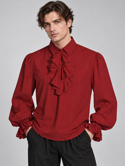 Vampire Costume: Red Shirt, Black Pants