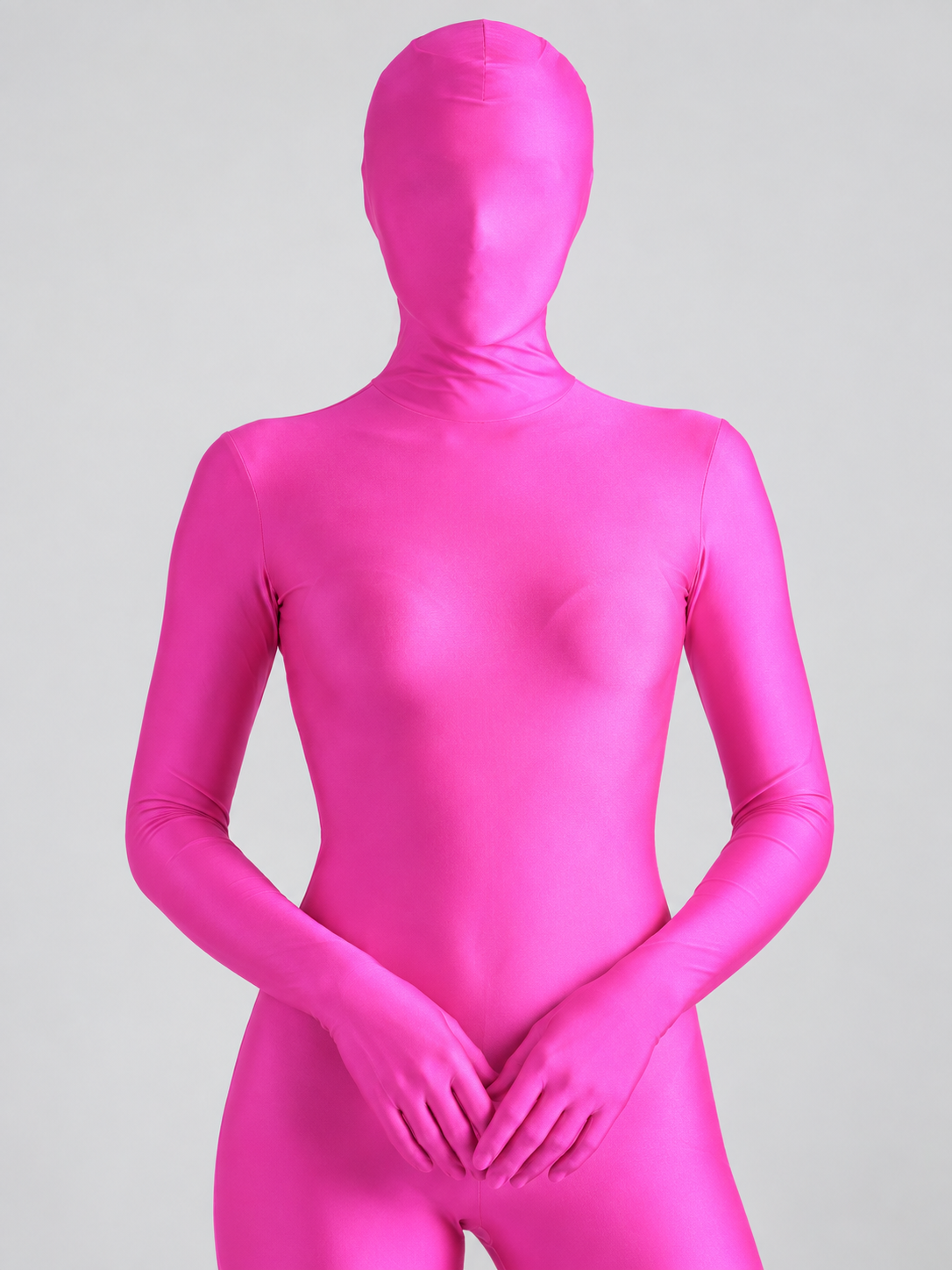 Invisible Costume Bright Pink Smooth Milk Silk