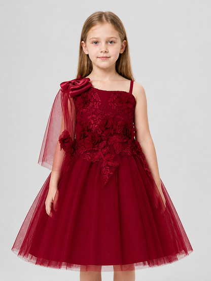 Full Party Dress with Tulle Cape Costume Dresses detail 3