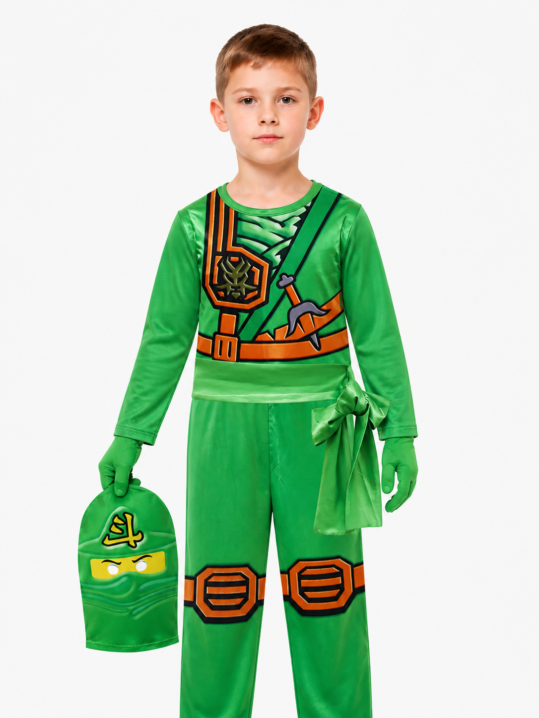 Ninja Costume Jumpsuit with Mask and Gloves Costume Masks detail 3