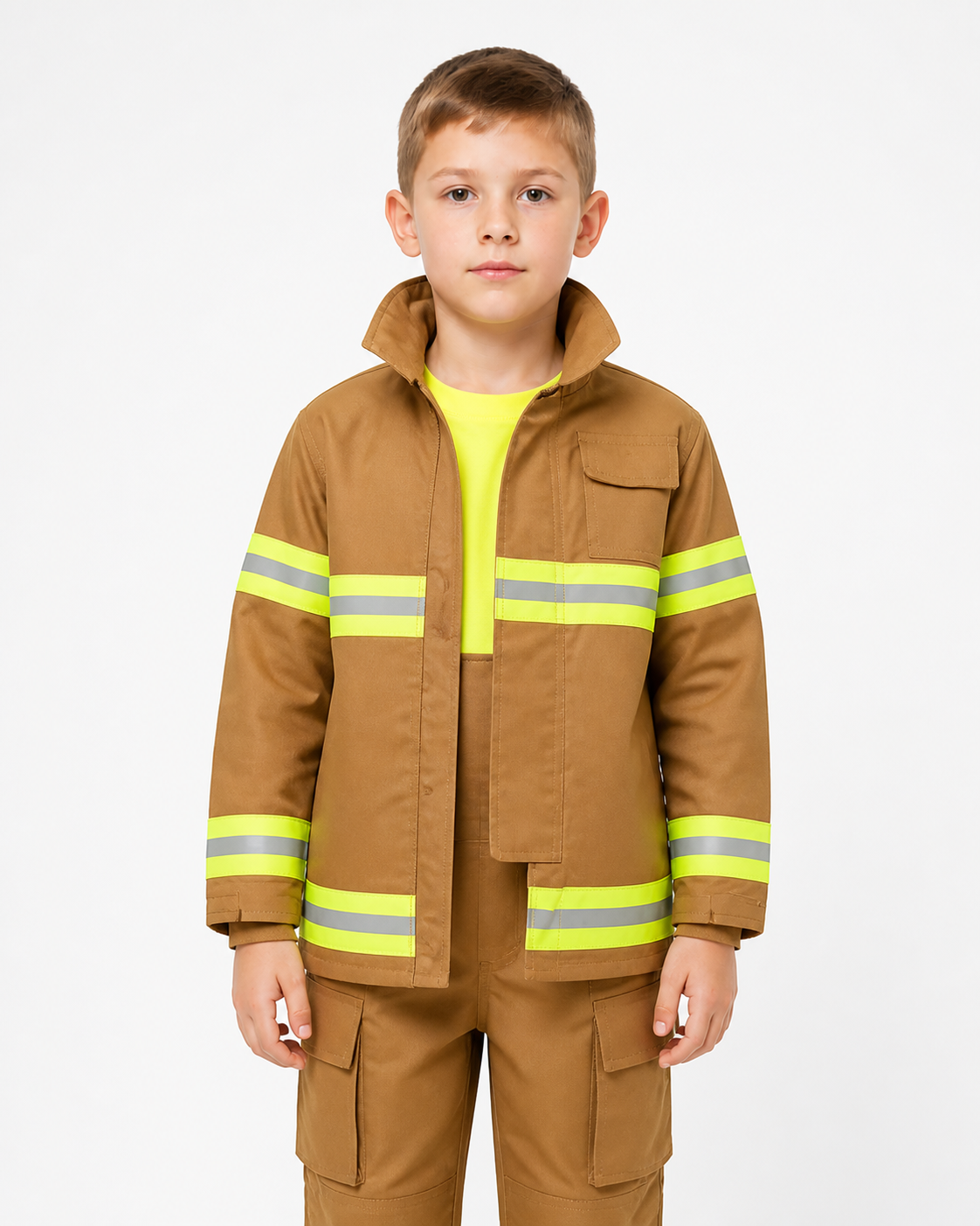 Children’s Firefighter Costume with Reflective Stripes