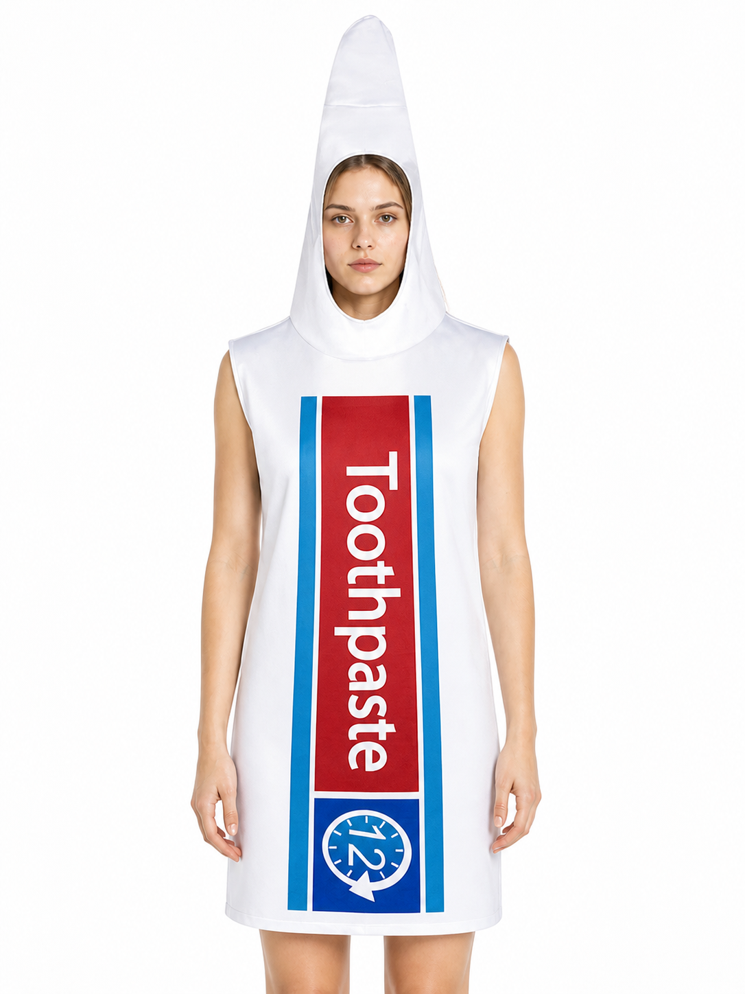 White, Red, and Blue Toothpaste Tube Costume Costumes detail 3