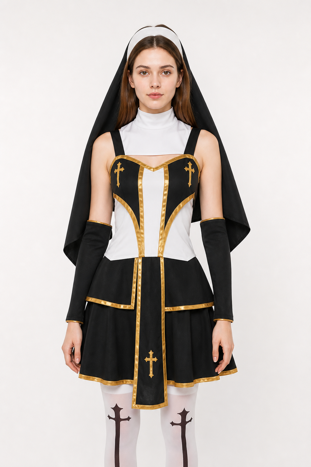 Ceremonial Vestment with a Cross and Gold Trim product detail 3