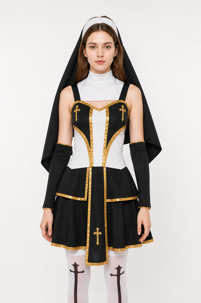 Ceremonial Vestment with a Cross and Gold Trim product detail 3