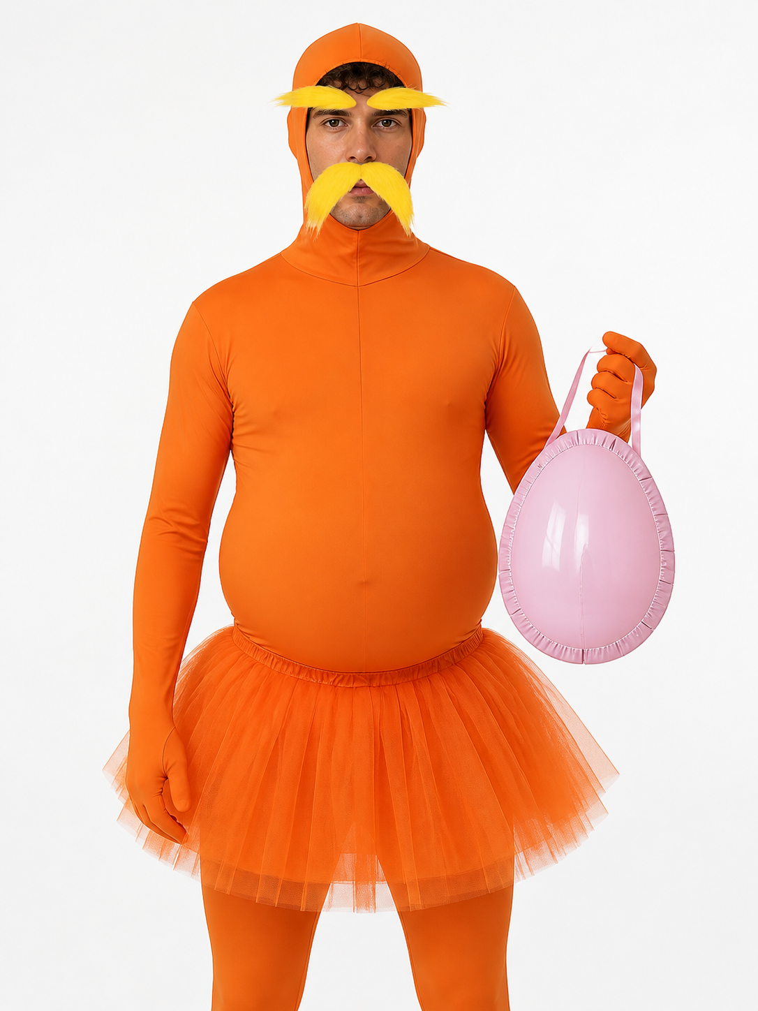 Halloween Costume Orange Hooded Jumpsuit Costumes detail 3