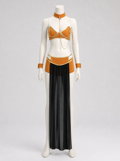 Stage cosplay costume with top and skirt