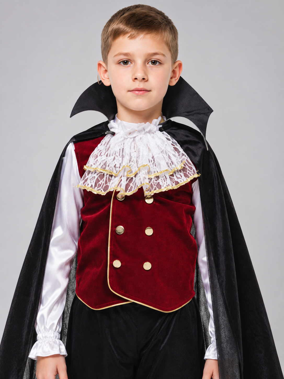 Vampire Costume with Red Vest Costumes detail 2